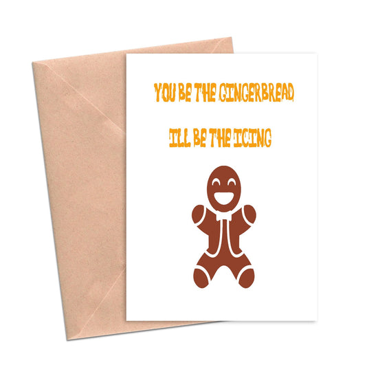 Gingerbread Icing Funny Christmas Card-Holiday Cards-Crimson and Clover Studio