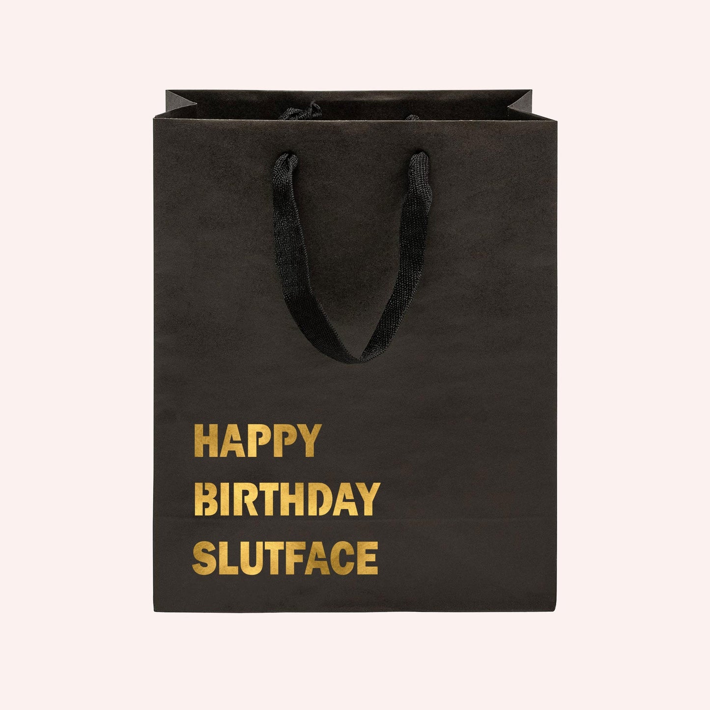 Happy Birthday Slutface Funny Gift Bag-gift bag-Crimson and Clover Studio