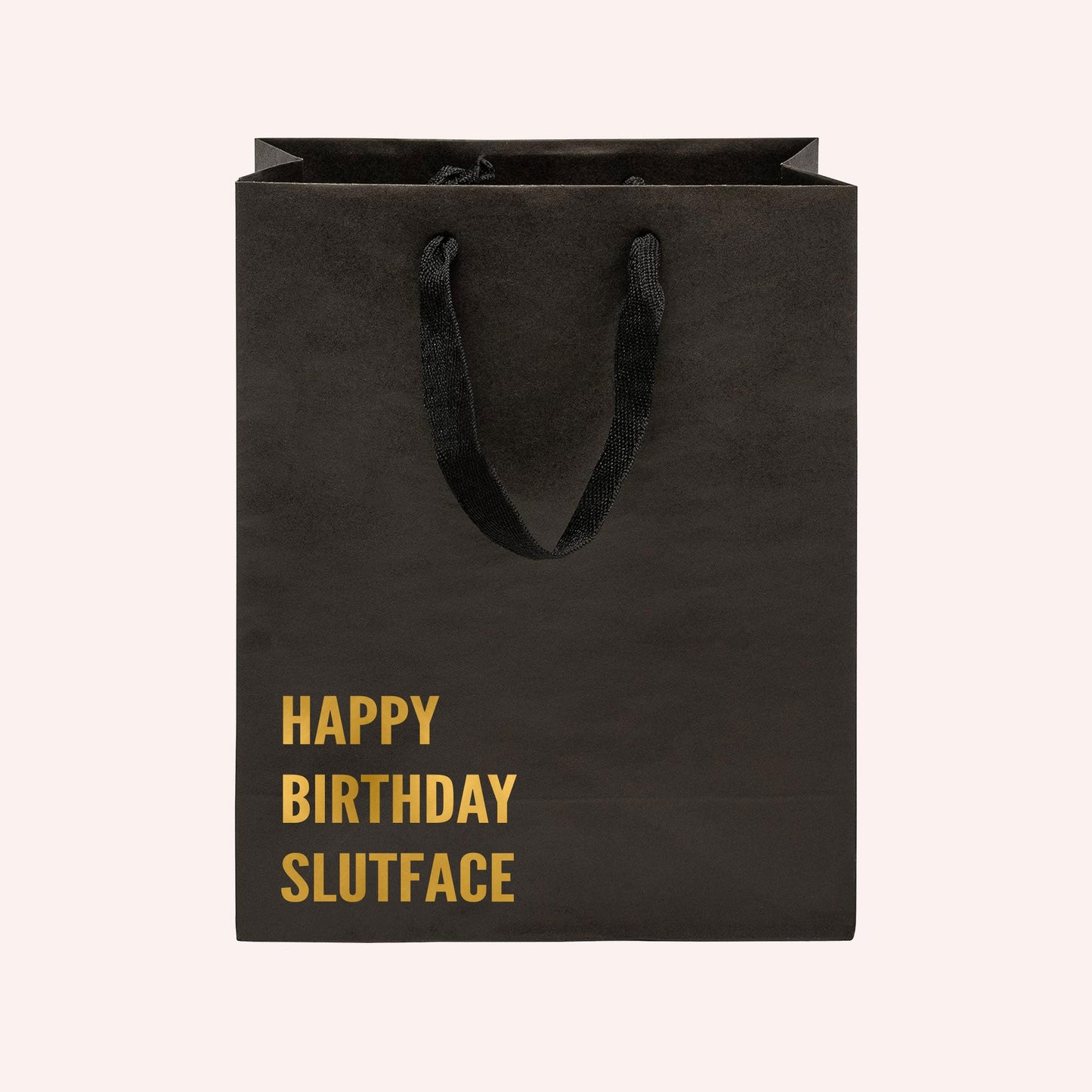 Happy Birthday Slutface Funny Gift Bag-gift bag-Crimson and Clover Studio