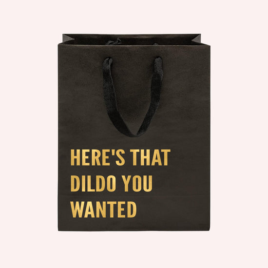 Here's that Dildo You Wanted Funny Gift Bag-gift bag-Crimson and Clover Studio