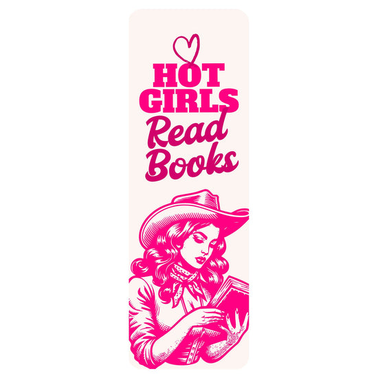 Hot Girls Read Books Bookmark-bookmark-Crimson and Clover Studio