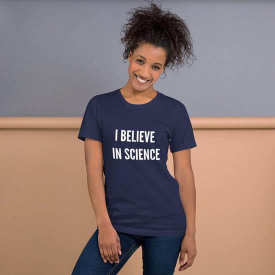 I Believe in Science Eco Friendly Unisex Shirt-Tees-Crimson and Clover Studio