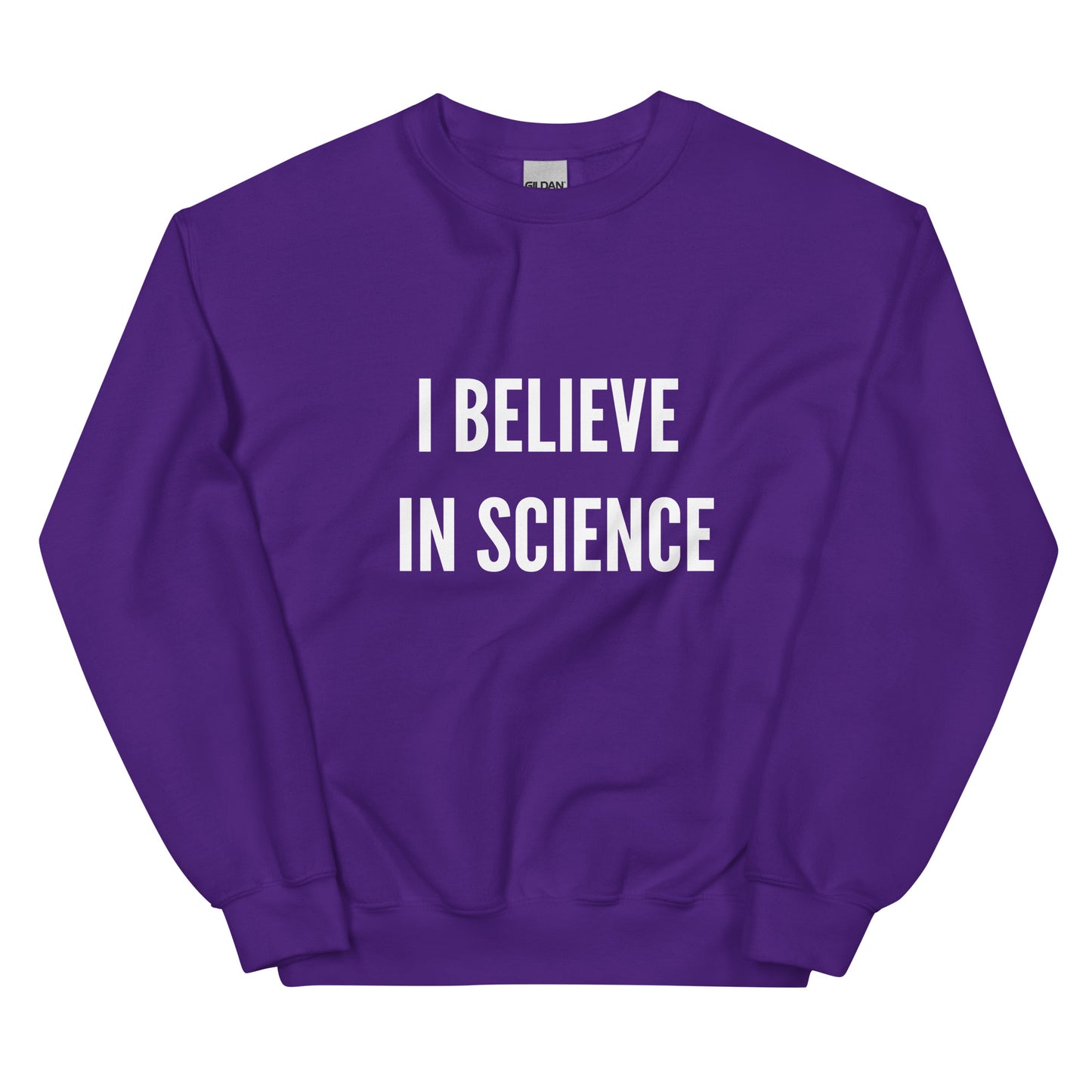 I Believe in Science Sweatshirt-sweatshirt-Crimson and Clover Studio