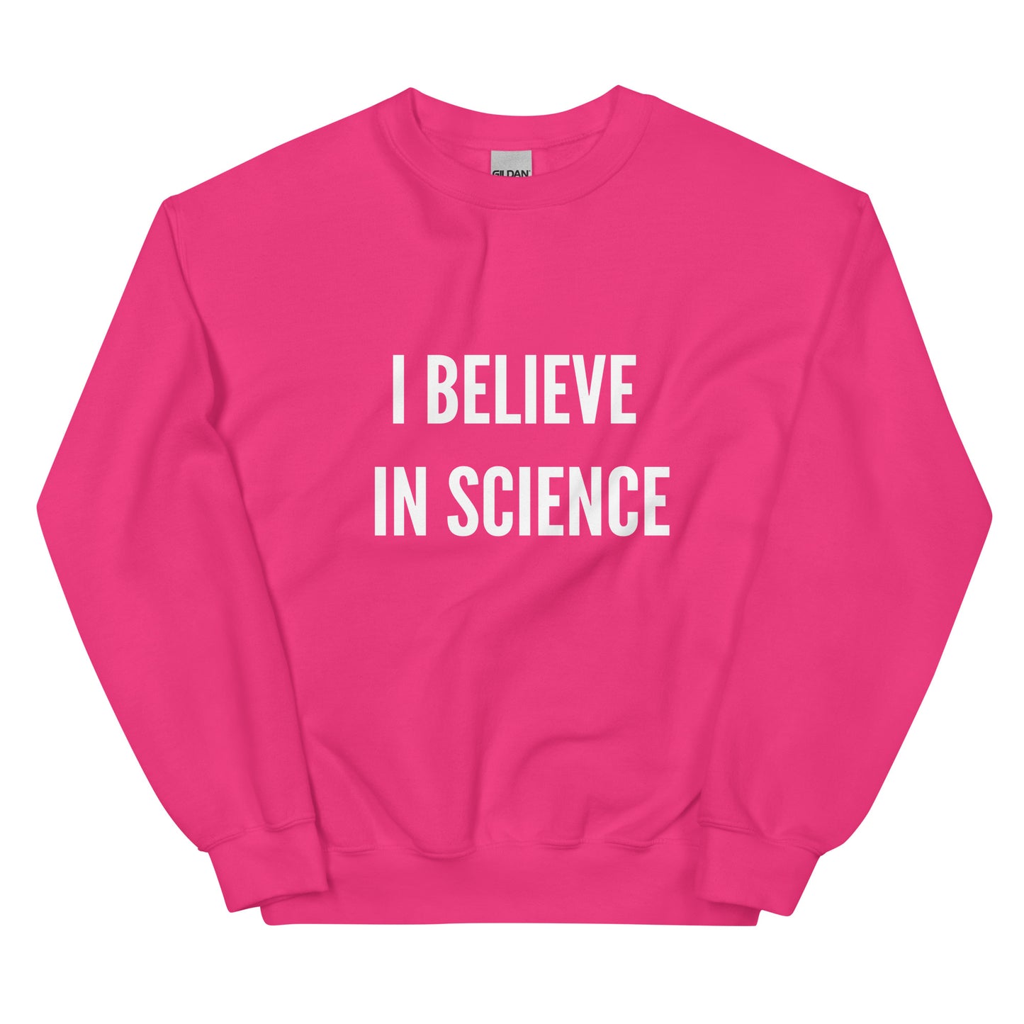 I Believe in Science Sweatshirt-sweatshirt-Crimson and Clover Studio