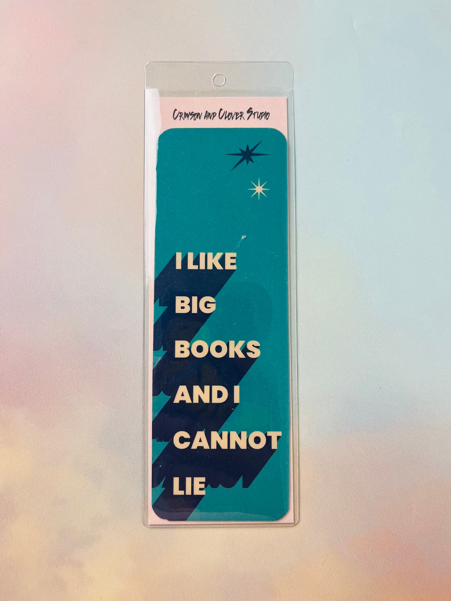 I Like Big Books and I Cannot Lie Bookmark-bookmark-Crimson and Clover Studio