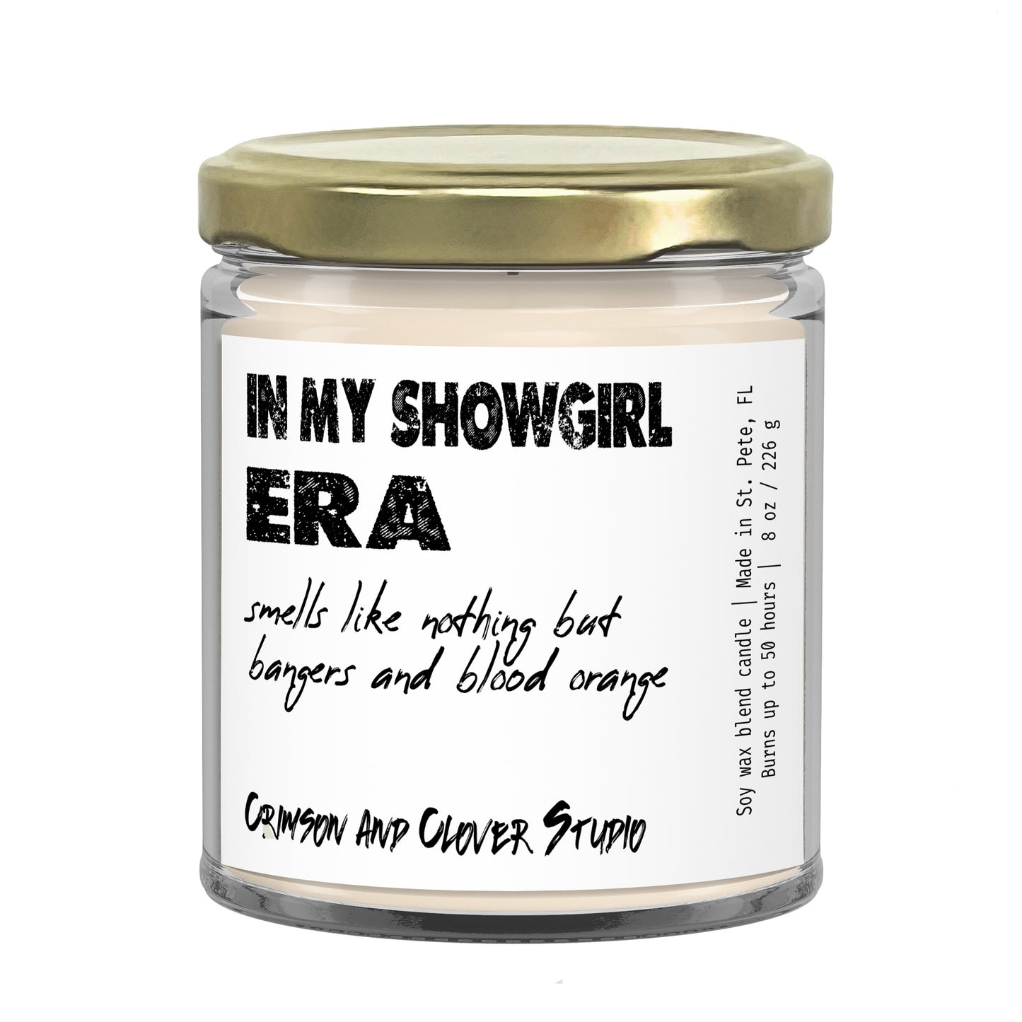 In My Showgirl Era Blood Orange Candle-Candles-Crimson and Clover Studio