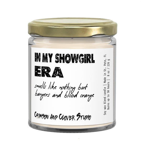 In My Showgirl Era Blood Orange Candle-Candles-Crimson and Clover Studio