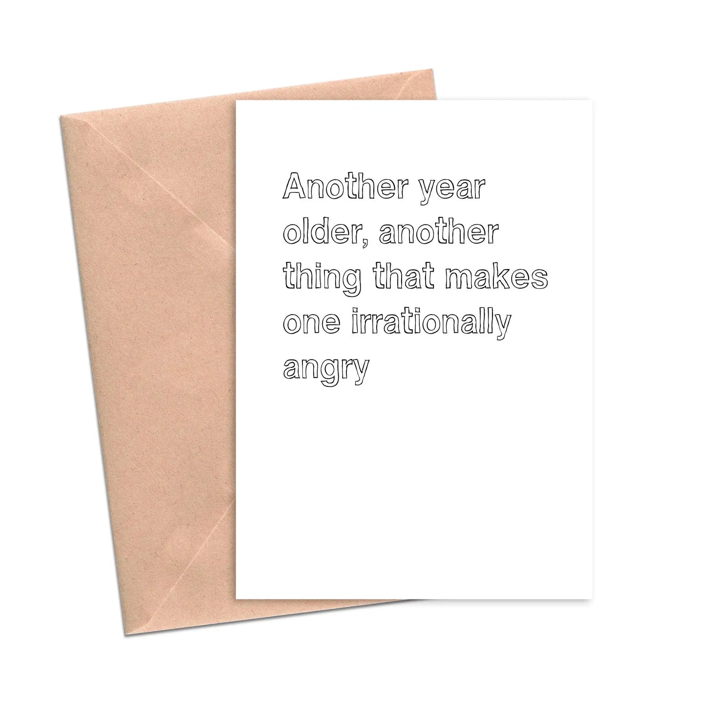 Irrationally Angry Funny Birthday Card-Birthday-Crimson and Clover Studio