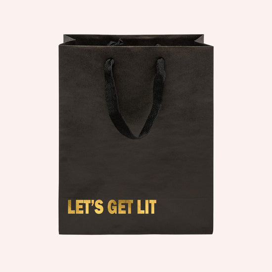 Let's Get Lit Funny Hanukkah Gift Bag-Crimson and Clover Studio