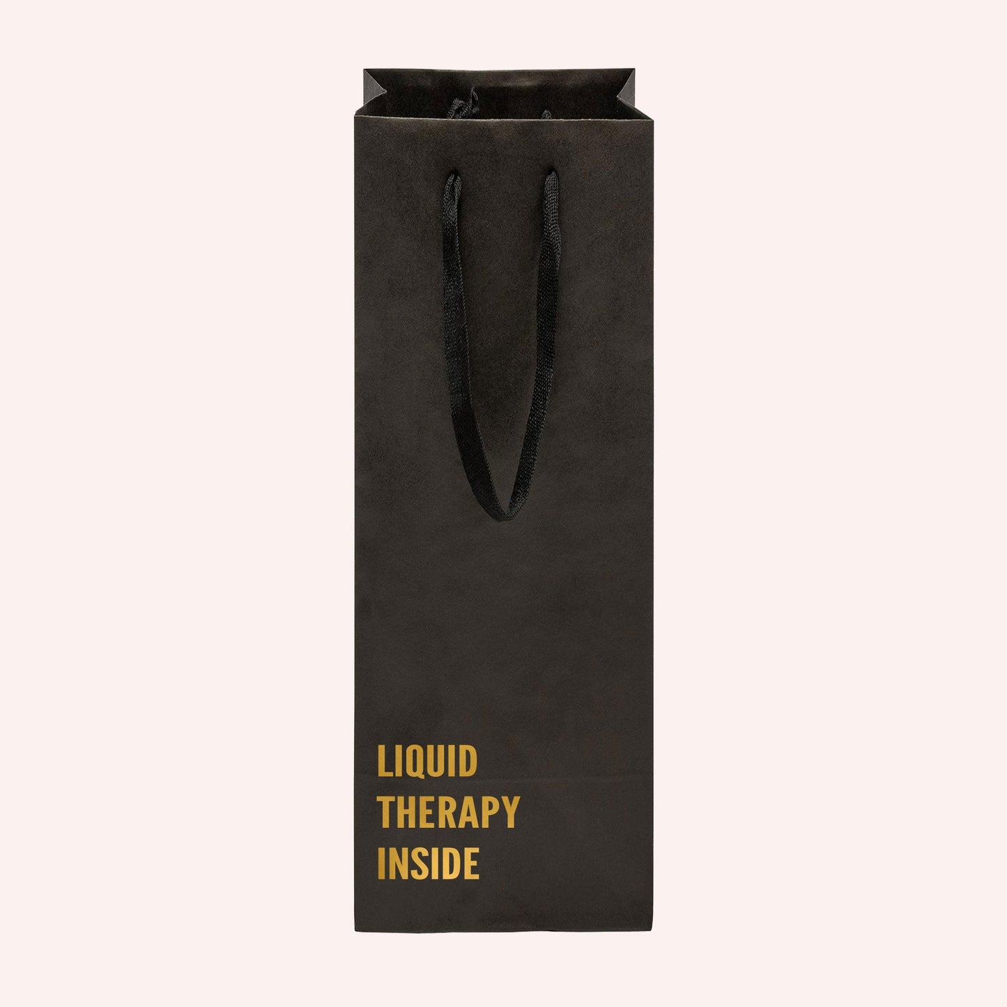 Liquid Therapy Inside Funny Wine Bag-wine bag-Crimson and Clover Studio