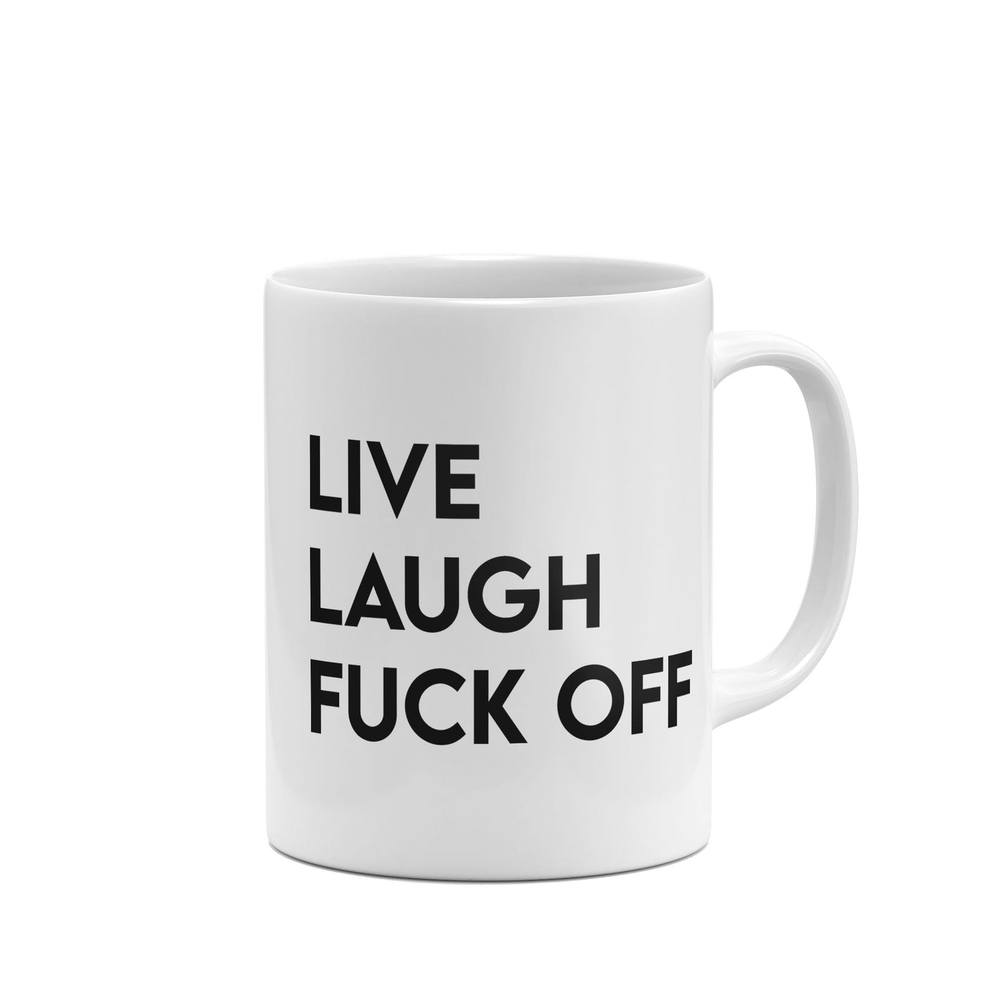 Load image into Gallery viewer, Live Laugh Fuck Off Funny Mug-Mugs-Crimson and Clover Studio
