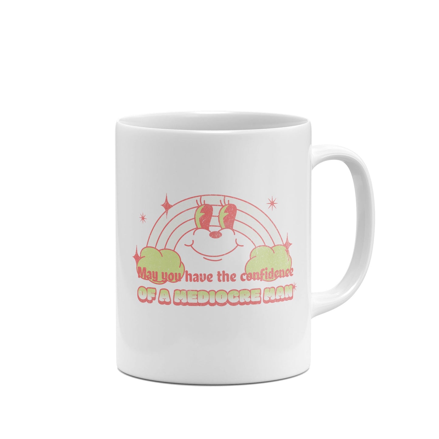 May You Have the Confidence of a Mediocre Man Funny Mug-Mugs-Crimson and Clover Studio