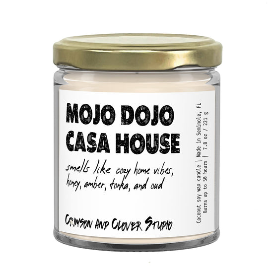 Mojo Dojo Casa House Honey Tonka Funny Candle-Candles-Crimson and Clover Studio