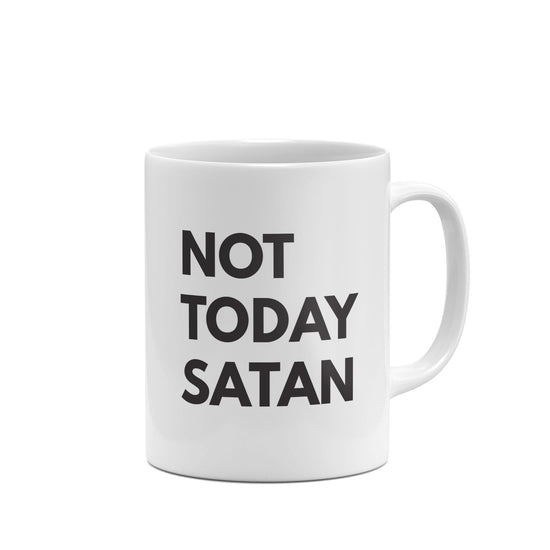 Not Today Satan Mug-Mugs-Crimson and Clover Studio