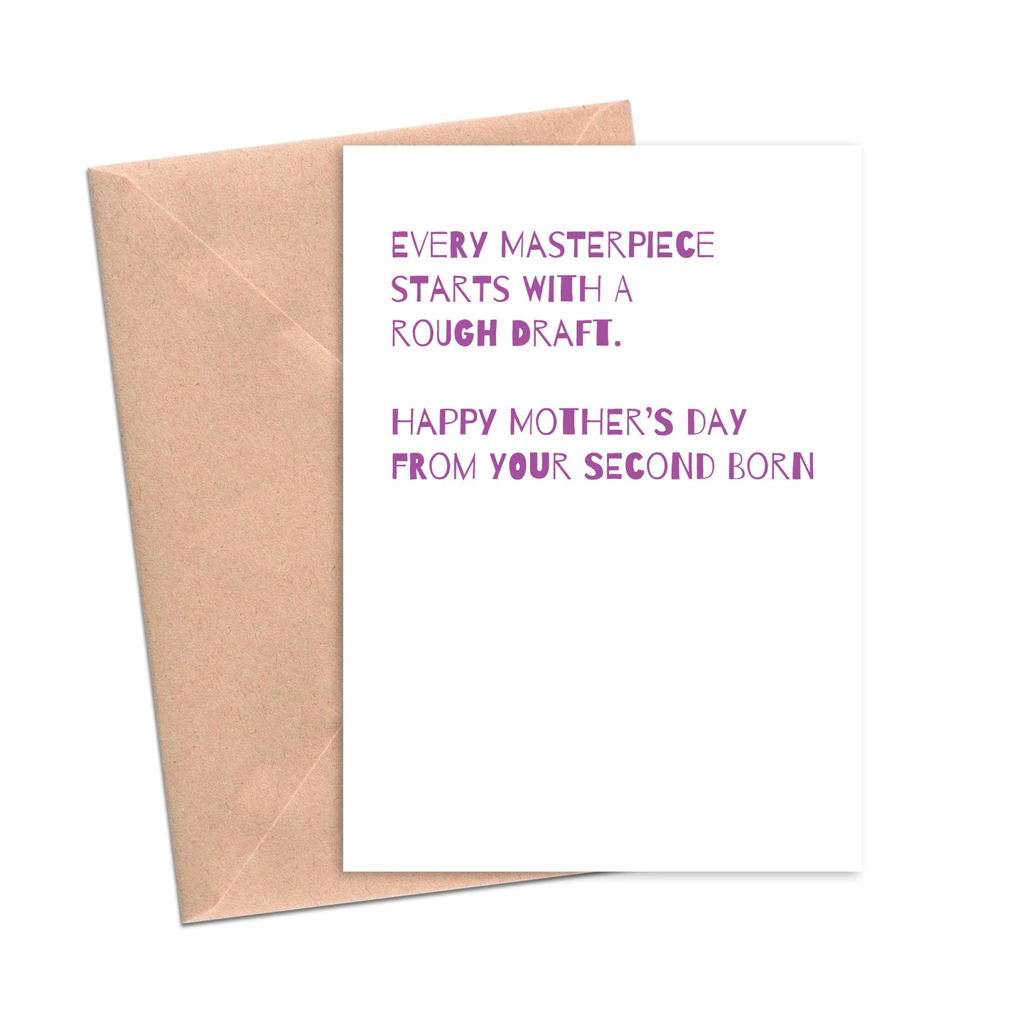 Happy Mother's Day from Your Second Born Funny Card