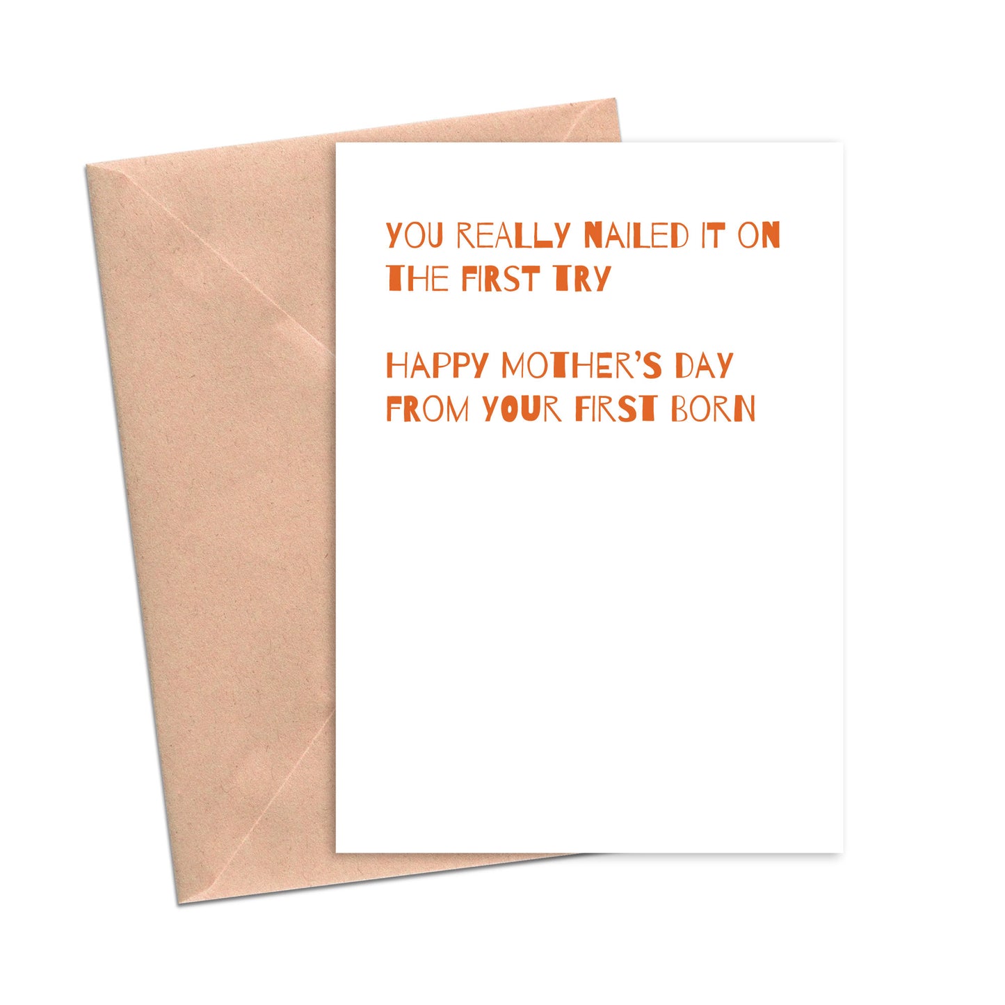 Happy Mother's Day from Your First Born Funny Card