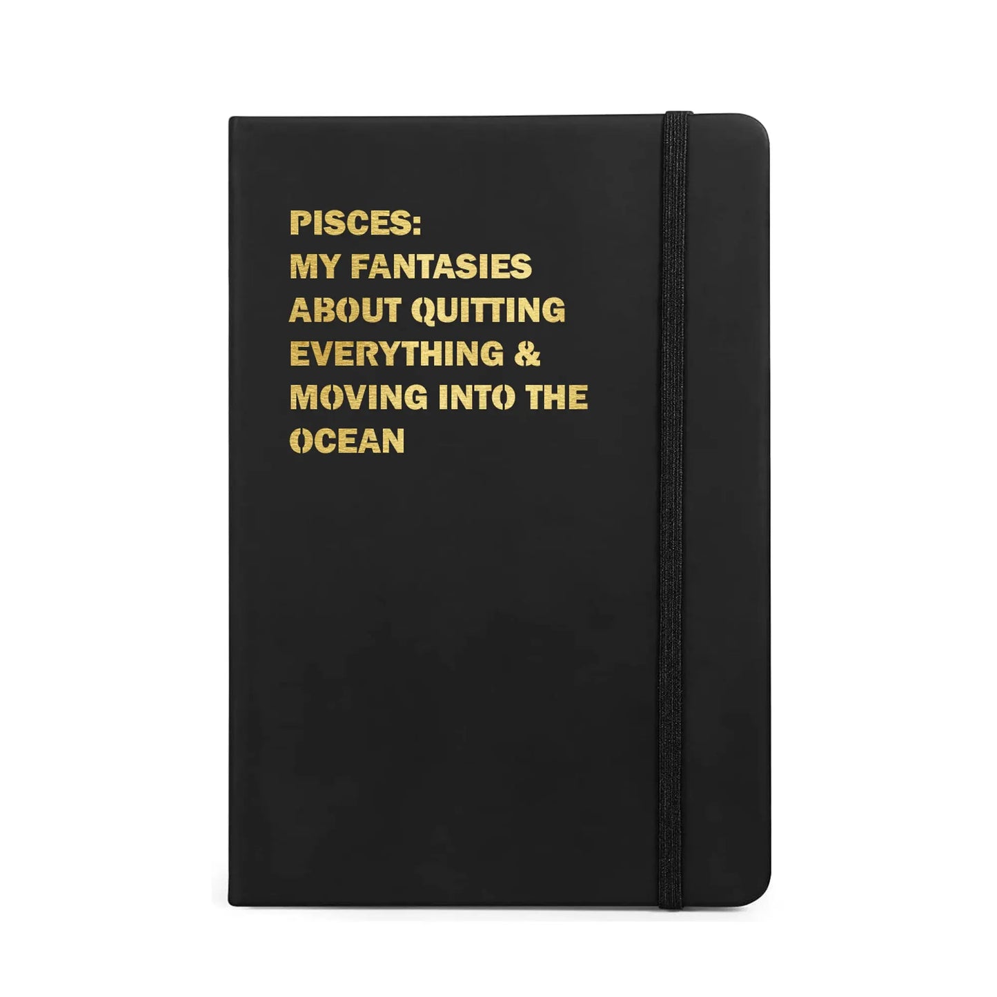 Pisces Astrology Funny Journal-Crimson and Clover Studio