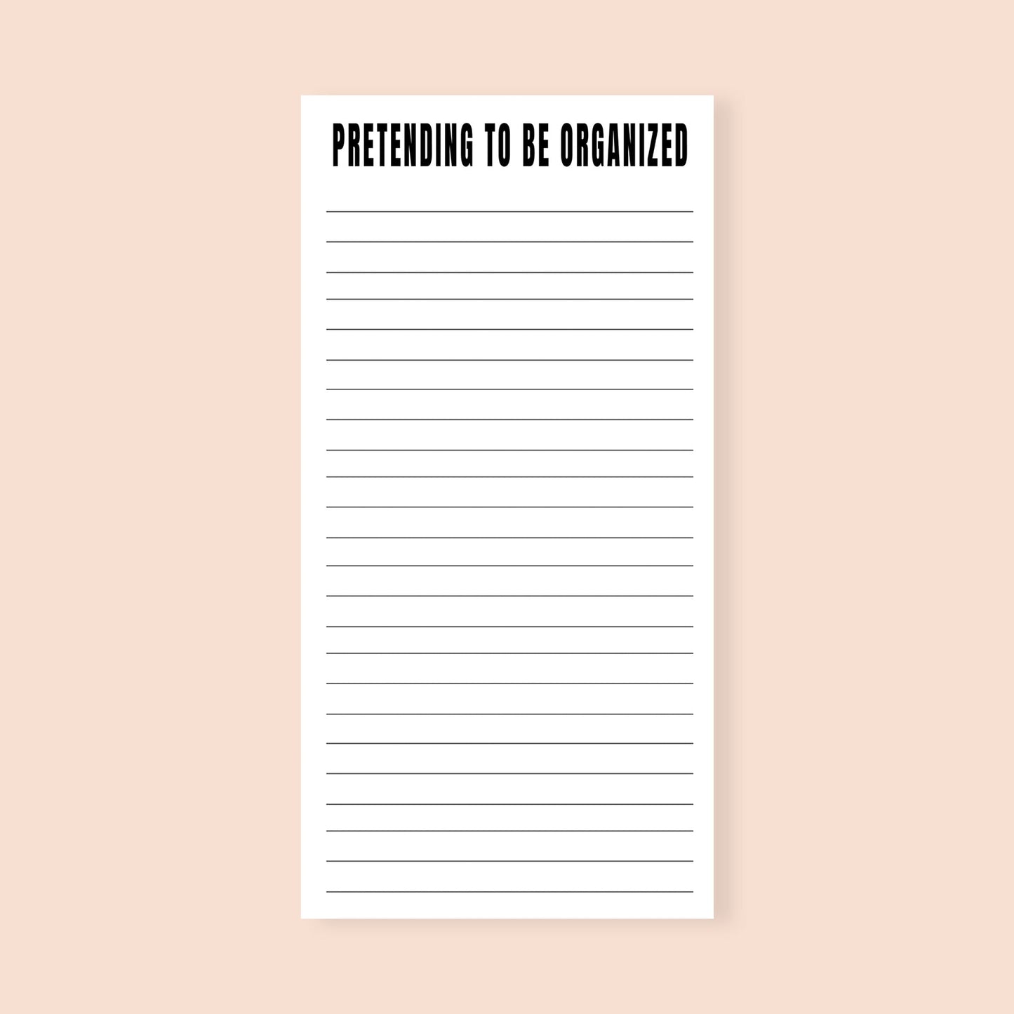 Pretending to Be Organized Funny Notepad-notepad-Crimson and Clover Studio