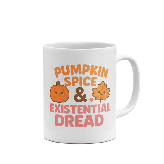 Pumpkin Spice and Existential Dread Funny Mug (Copy)-Mugs-Crimson and Clover Studio