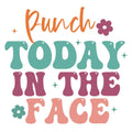 Punch Today in the Face Funny Sticker