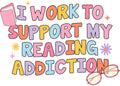 Reading Addiction Funny Sticker