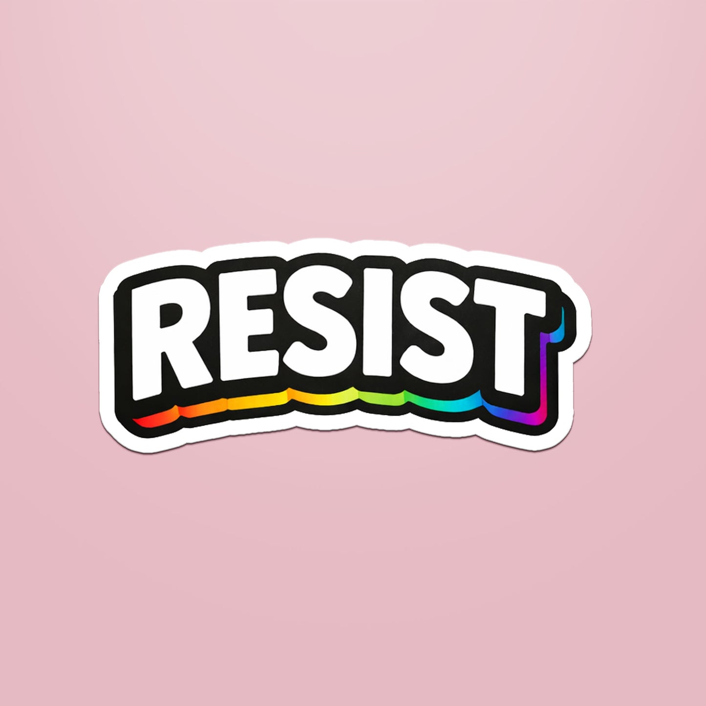 Resist Sticker-sticker-Crimson and Clover Studio