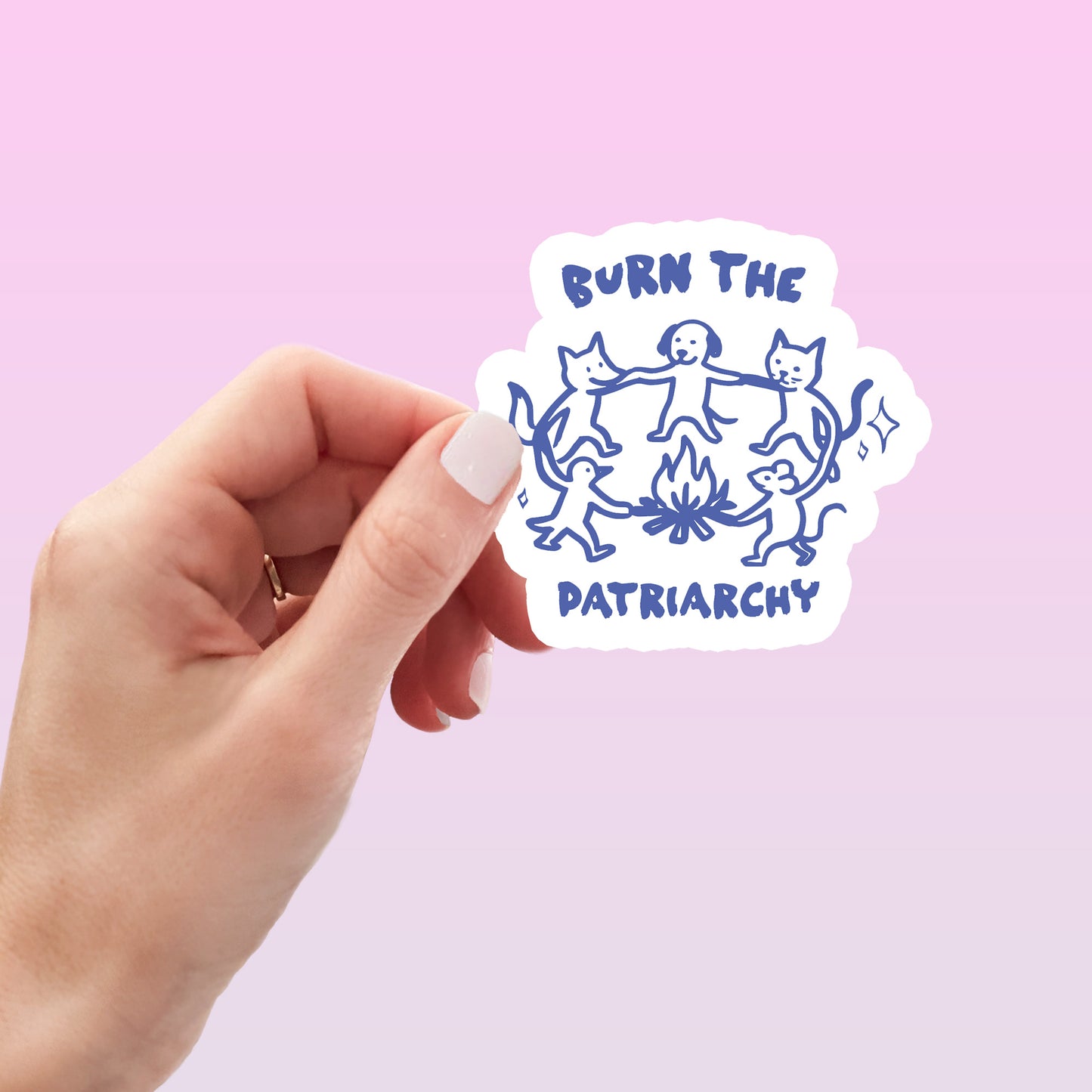 Burn the Patriarchy sticker