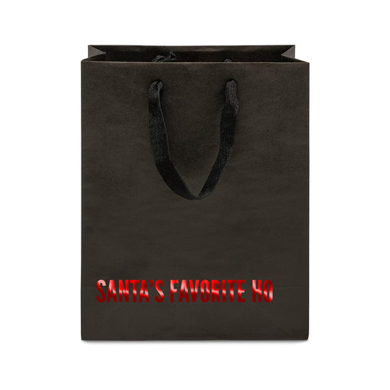 Santa's Favorite Ho Funny Christmas Gift Bag-gift bag-Crimson and Clover Studio