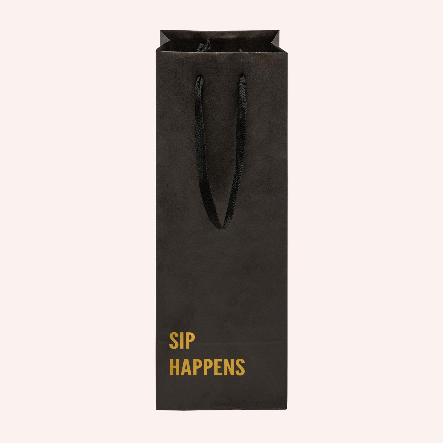 Sip Happens Funny Wine Bag-wine bag-Crimson and Clover Studio