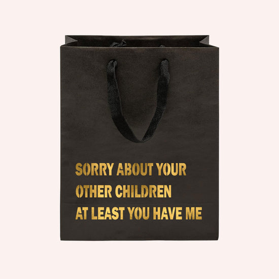 Sorry About Your Other Children Funny Gift Bag-gift bag-Crimson and Clover Studio