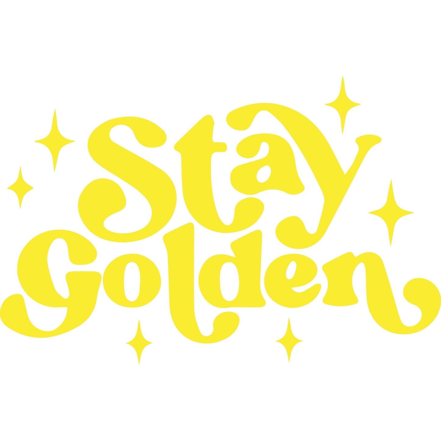 Stay Golden Funny Sticker-sticker-Crimson and Clover Studio