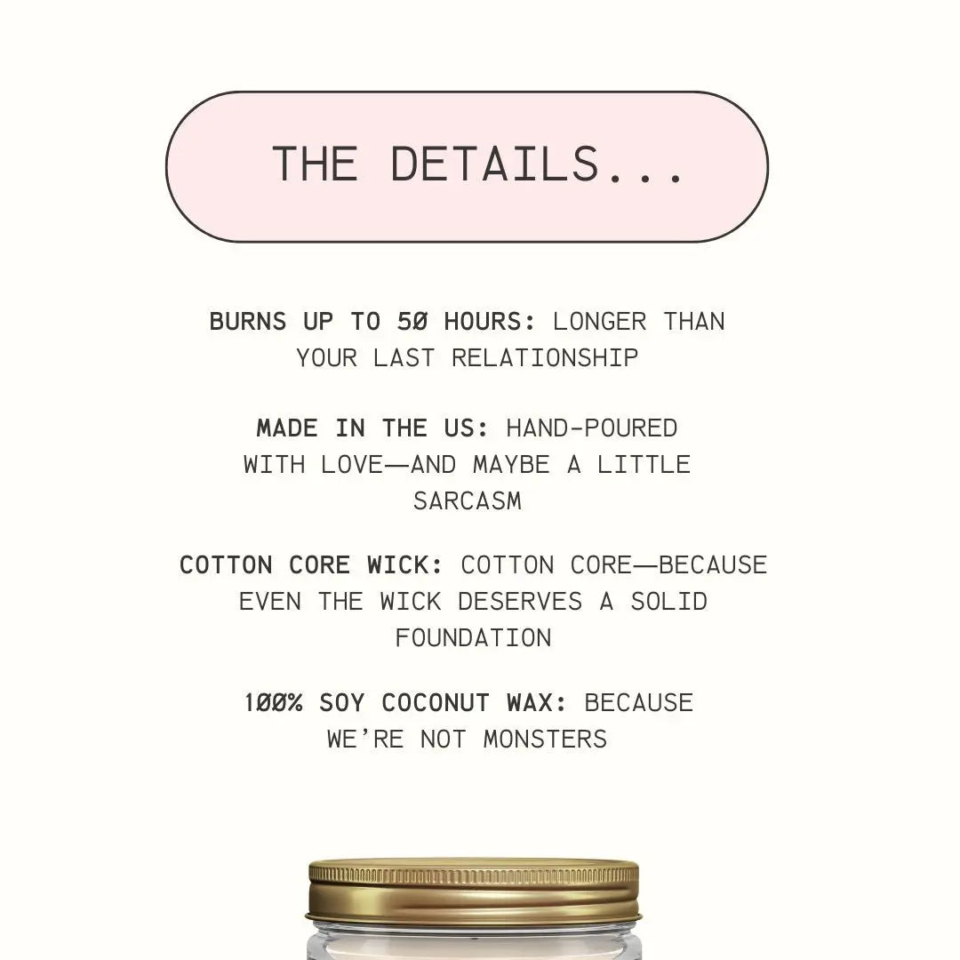 Sweater Weather Cozy Fire Funny Candle