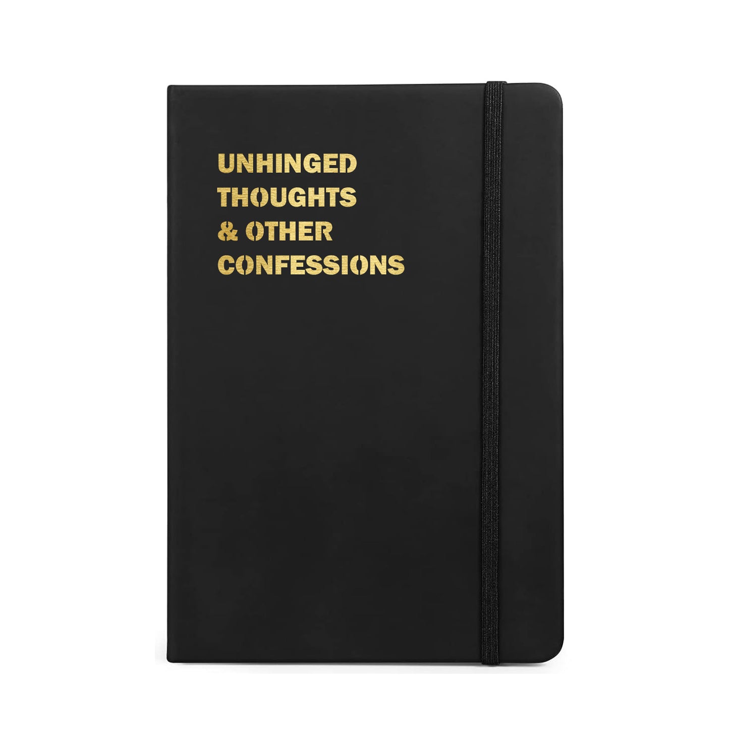 Unhinged Thoughts & Other Confessions Funny Notebook-Crimson and Clover Studio