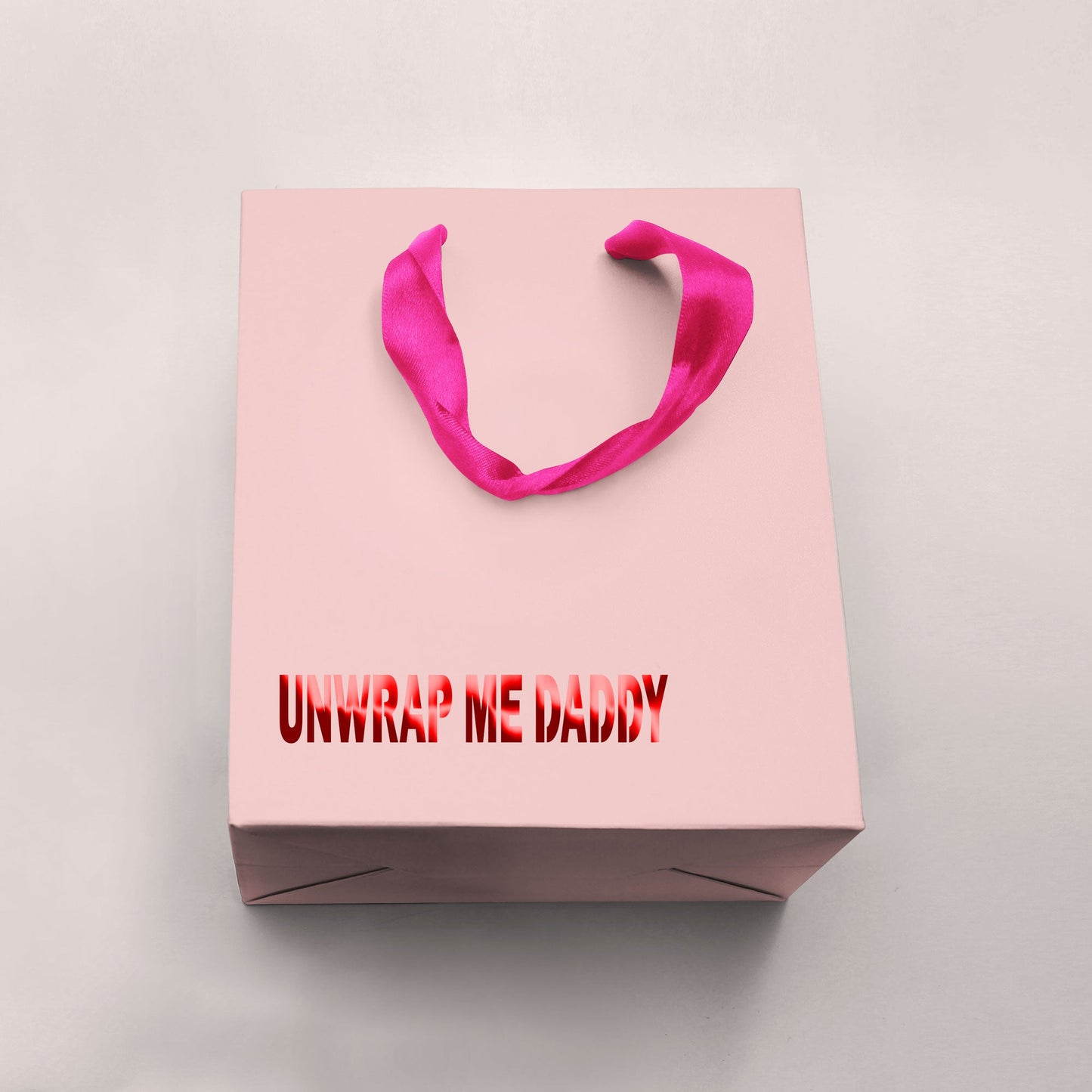 Unwrap Me Daddy Funny Gift Bag-gift bag-Crimson and Clover Studio