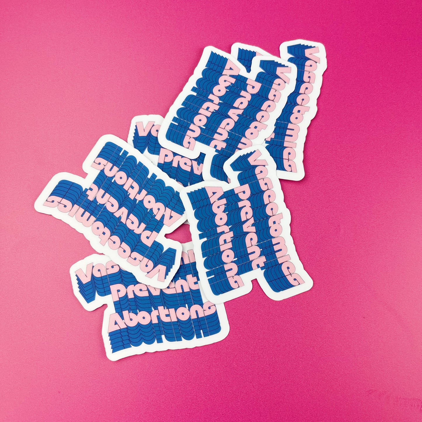 Vasectomies Prevent Abortions Funny Sticker-sticker-Crimson and Clover Studio