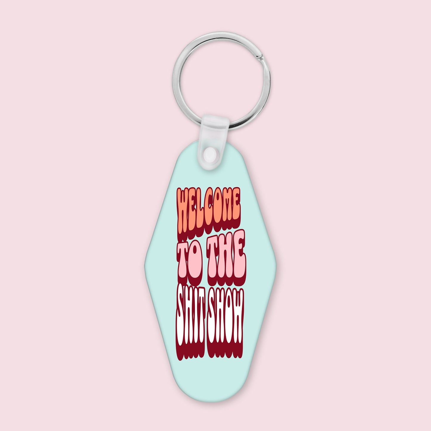 Welcome to the Shit Show Funny Keychain-keychain-Crimson and Clover Studio