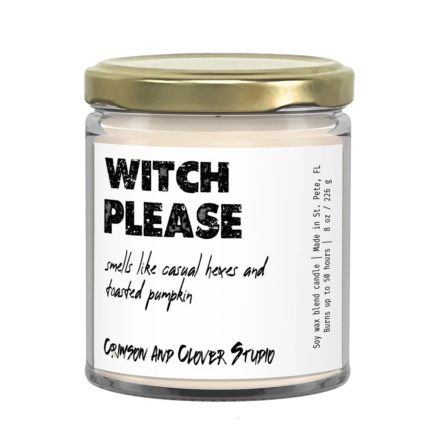 Witch Please Funny candle