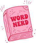 Word Nerd Funny Sticker