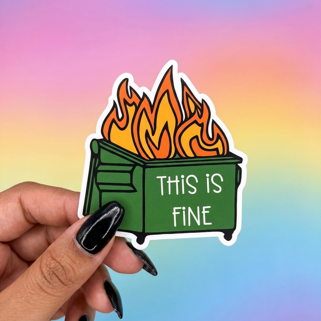 This is Fine Dumpster Fire Sticker