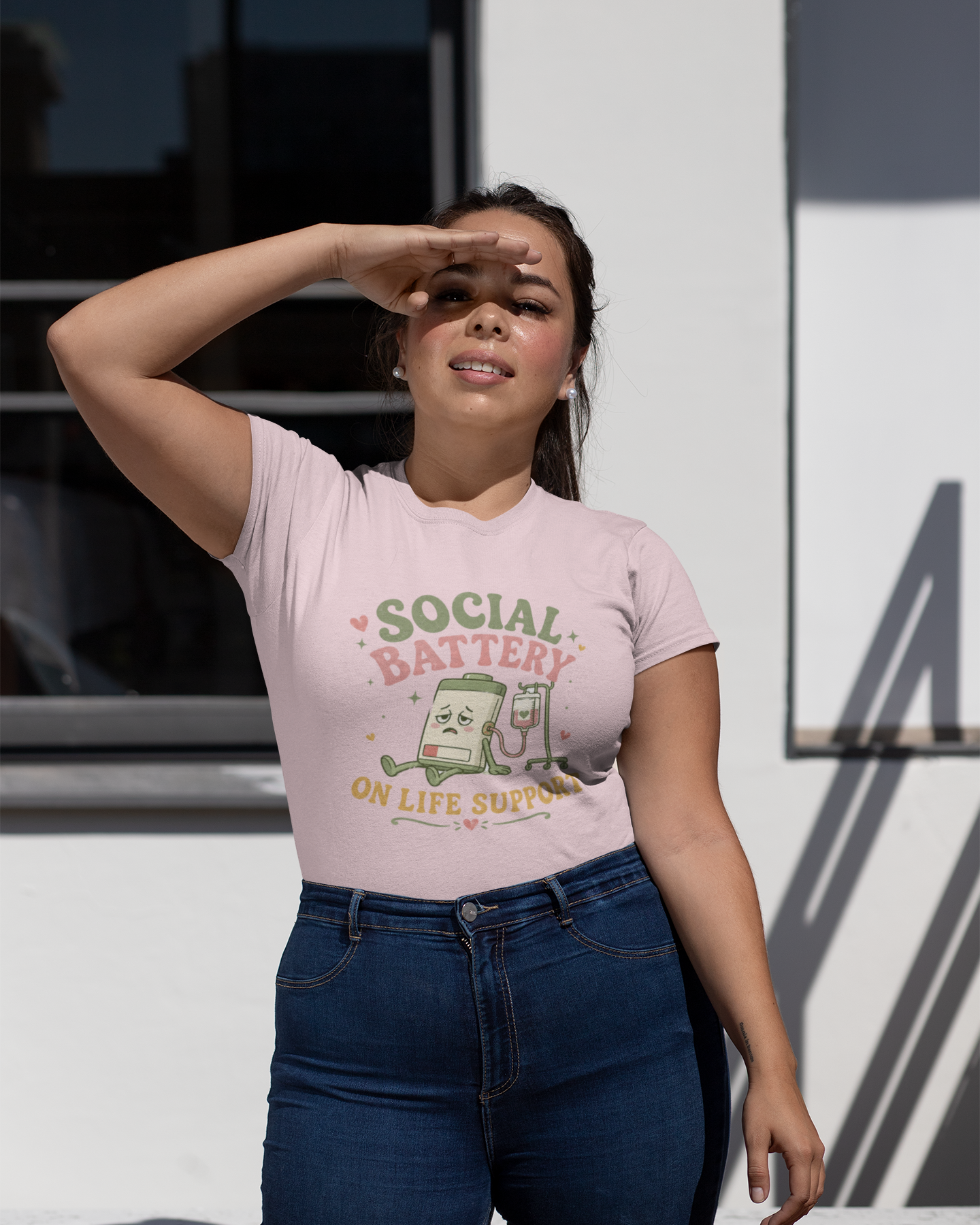 Social Battery Dead Unisex t-shirt