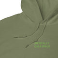Mentally on a Walk Embroidered Unisex Hoodie