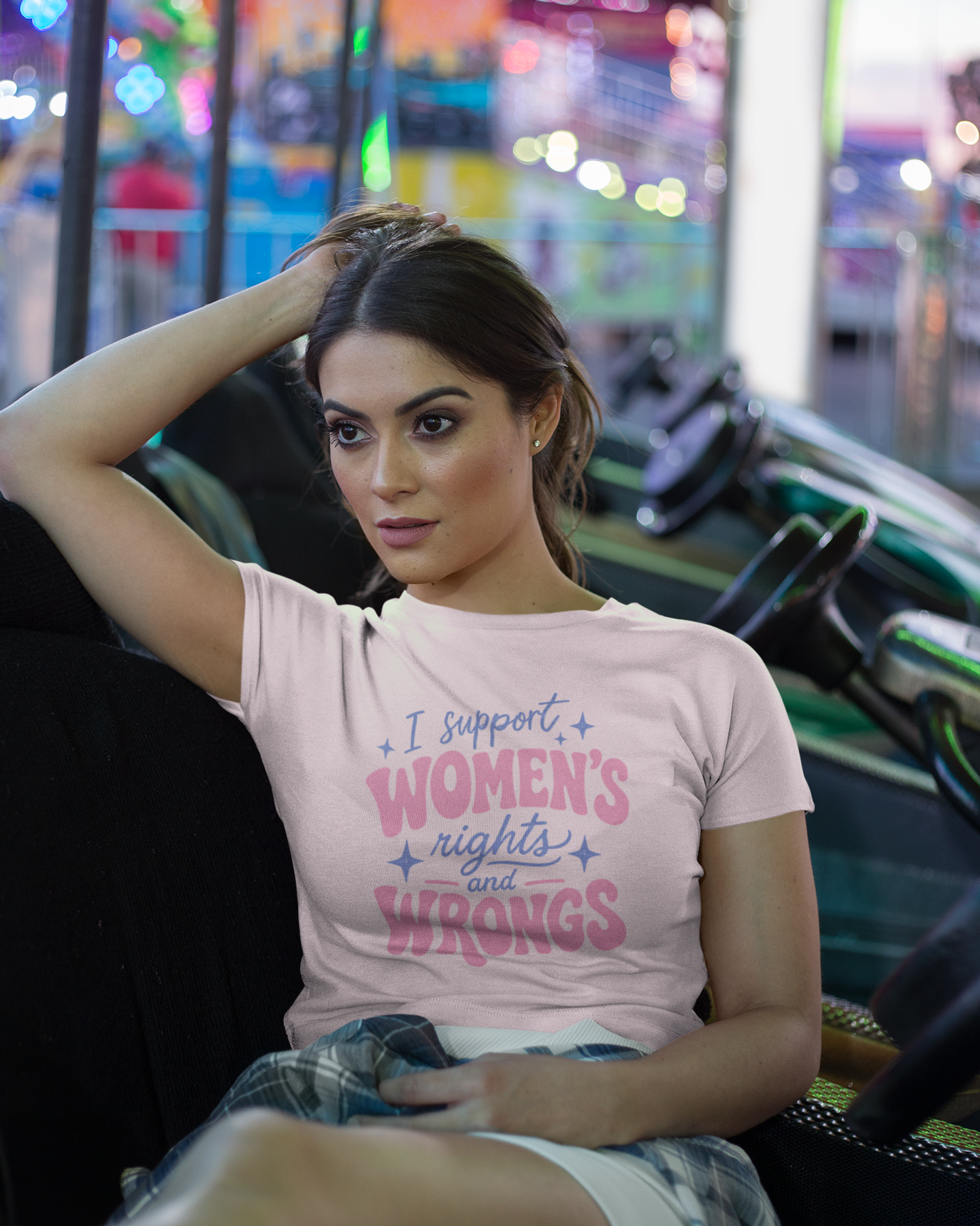 I Support Womens' Rights and Wrongs Unisex t-shirt