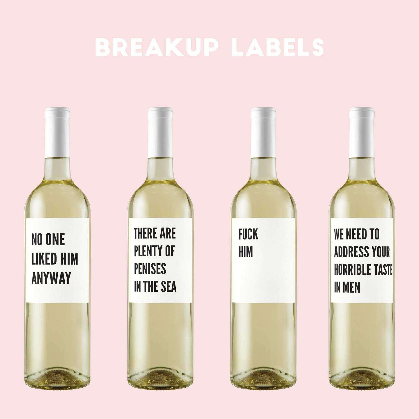 Breakup Wine Labels-Wine + Beer Labels-Crimson and Clover Studio