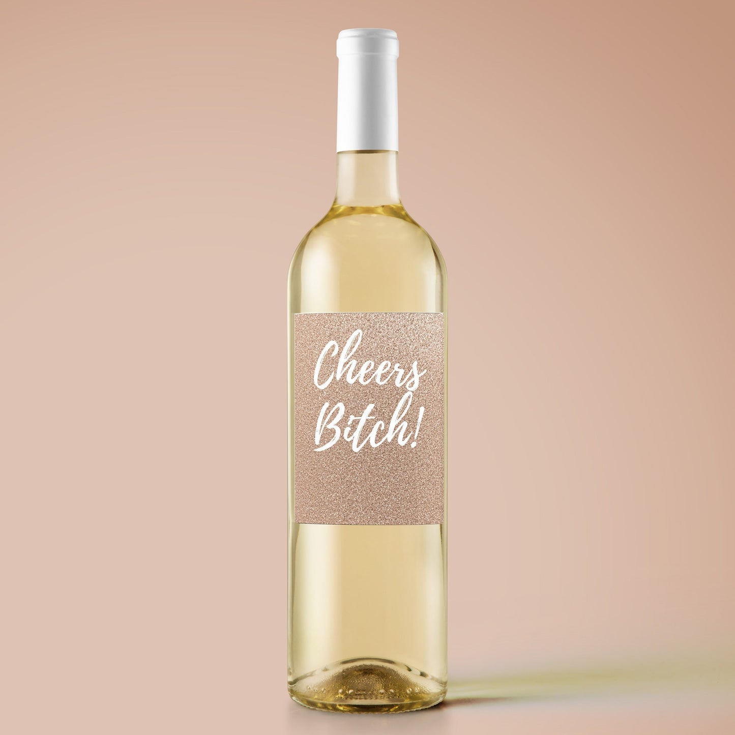 Funny Cheers Bitch PDF Downloadable Wine Labels-Wine + Beer Labels-Crimson and Clover Studio