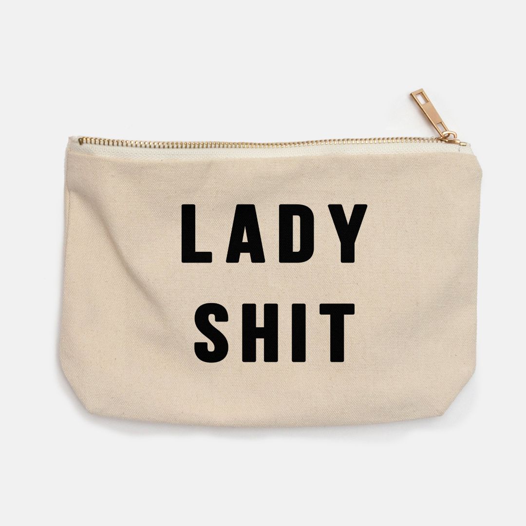 Load image into Gallery viewer, Funny Cosmetic Bag Gift Lady Shit Cosmetic Bag-Cosmetic Bags-Crimson and Clover Studio
