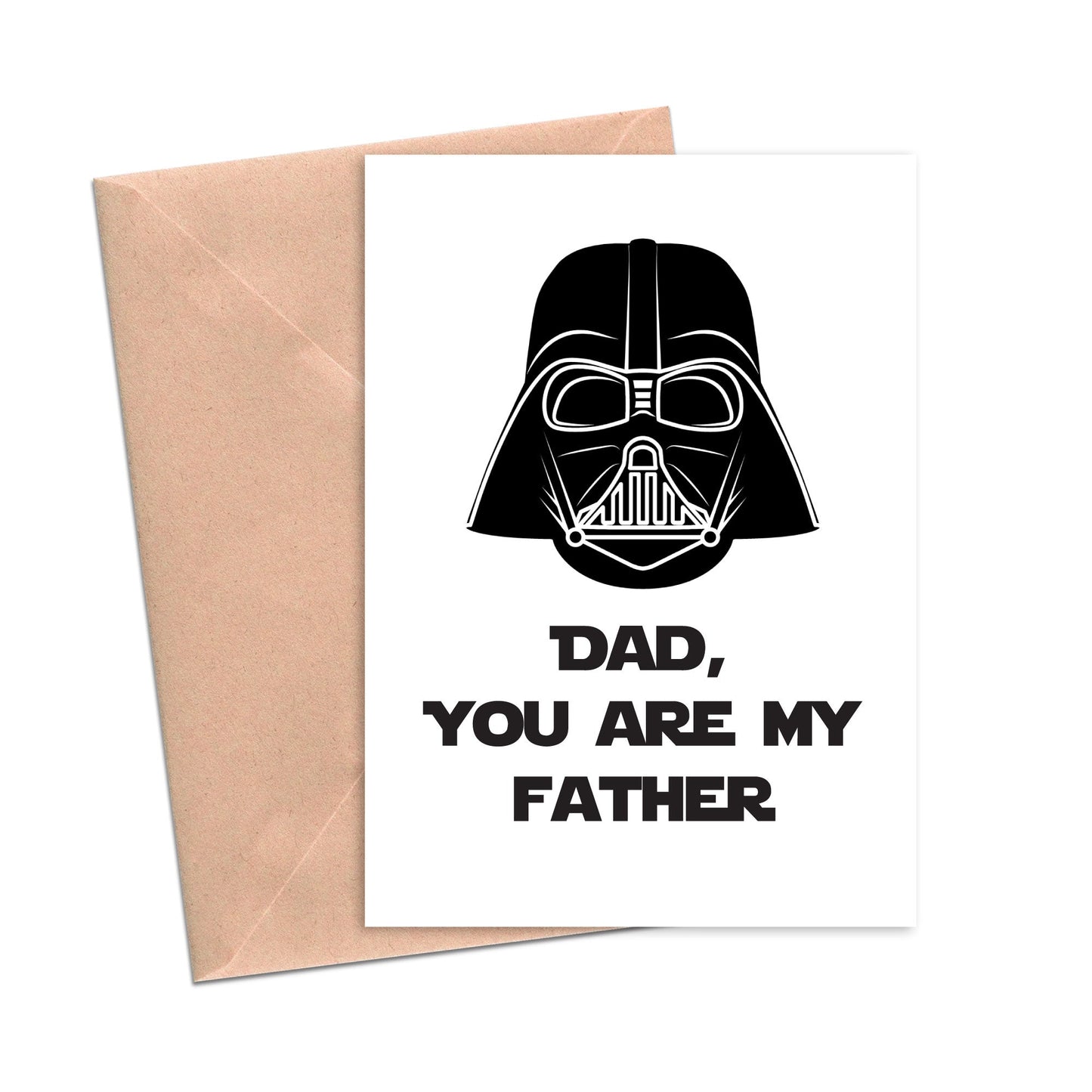 Funny Father's Day Card Dad You're My Darth Vader Funny Card for Dad-Mom and Dad-Crimson and Clover Studio