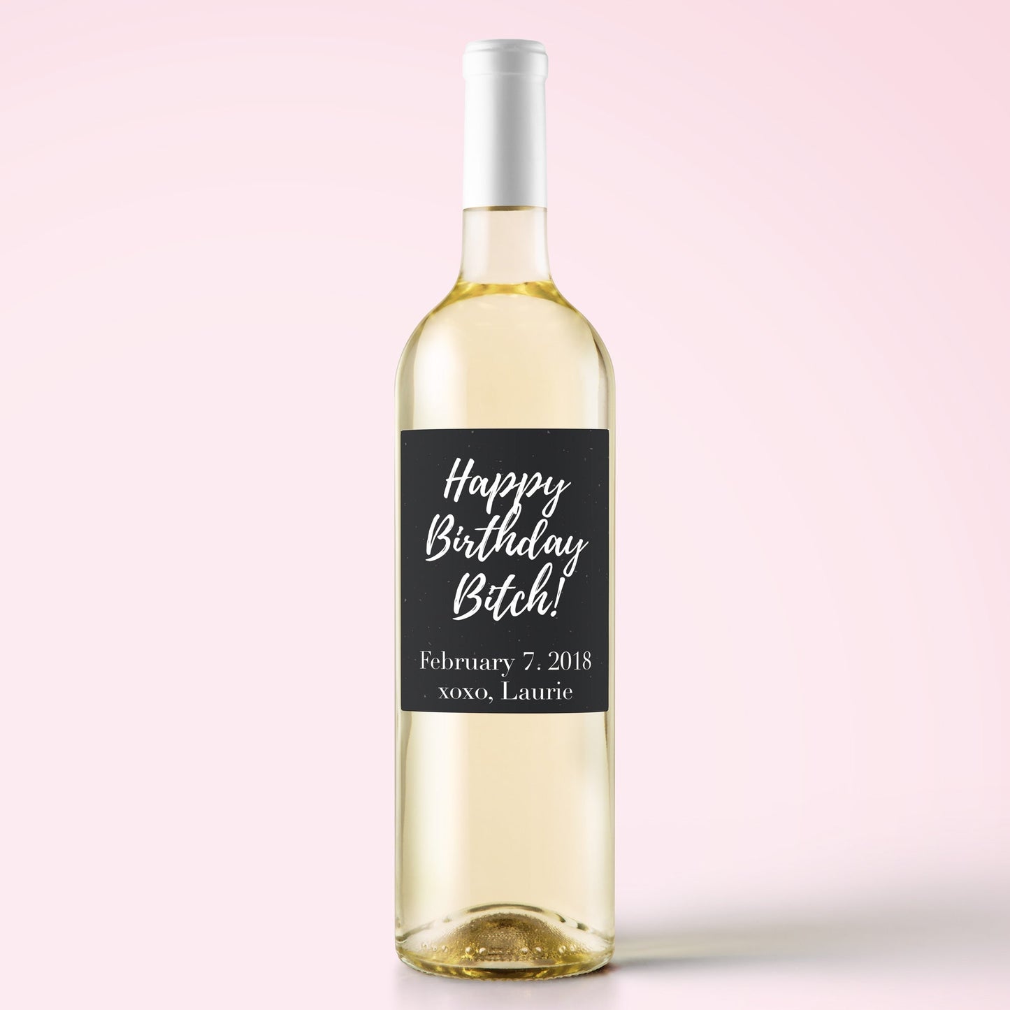 Funny Happy Birthday PDF Downloadable Wine Labels-Wine + Beer Labels-Crimson and Clover Studio