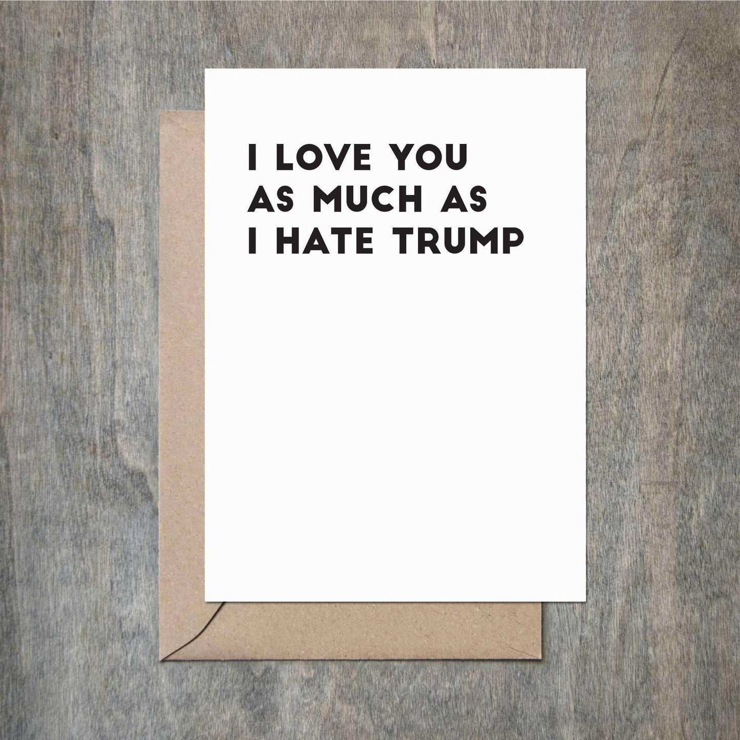Funny Love Card I Love You As Much As I Hate T Funny Love Card-Love Cards-Crimson and Clover Studio