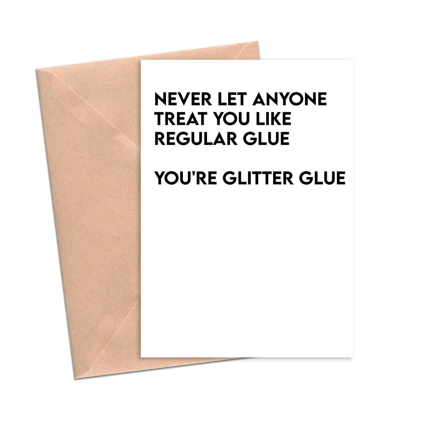 Glitter Glue Friendship Funny Friendship Card-Friendship Cards-Crimson and Clover Studio