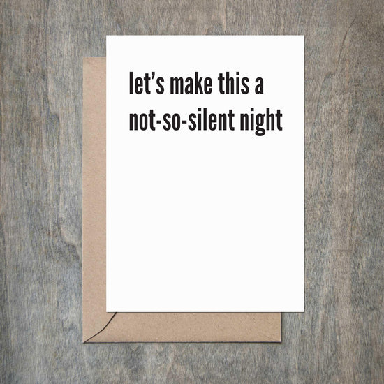 Not So Silent Night Christmas Holiday Card-Holiday Cards-Crimson and Clover Studio
